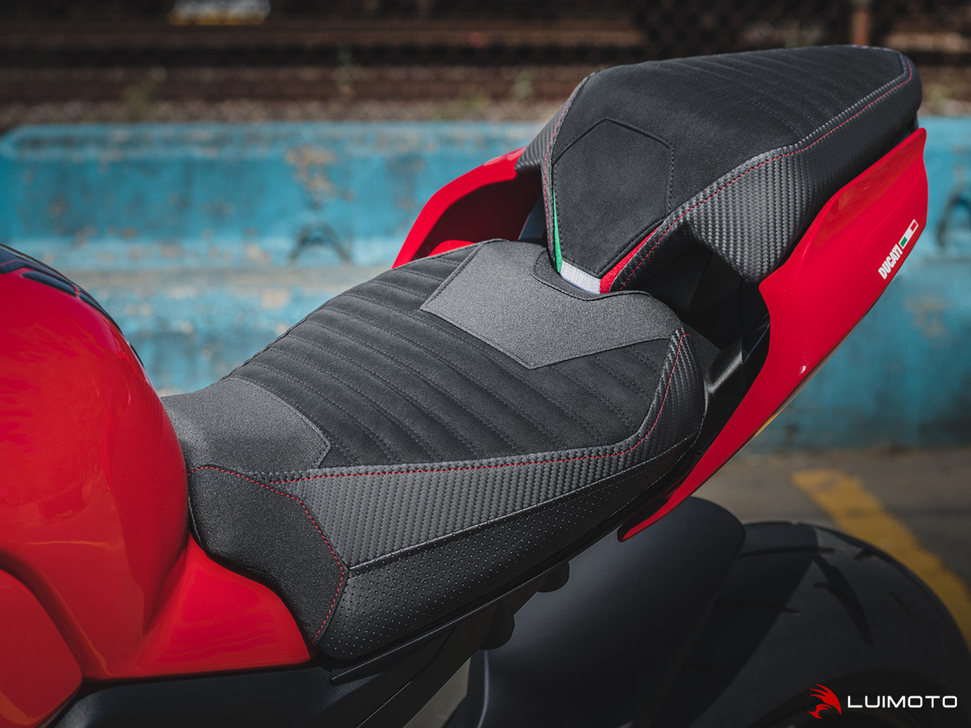 LUIMOTO CORSA Rider Seat Cover for DUCATI STREETFIGHTER V4 / S (20-22)