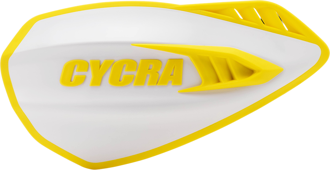CYCRA Cyclone Handguards - White/Yellow 1CYC-0056-234