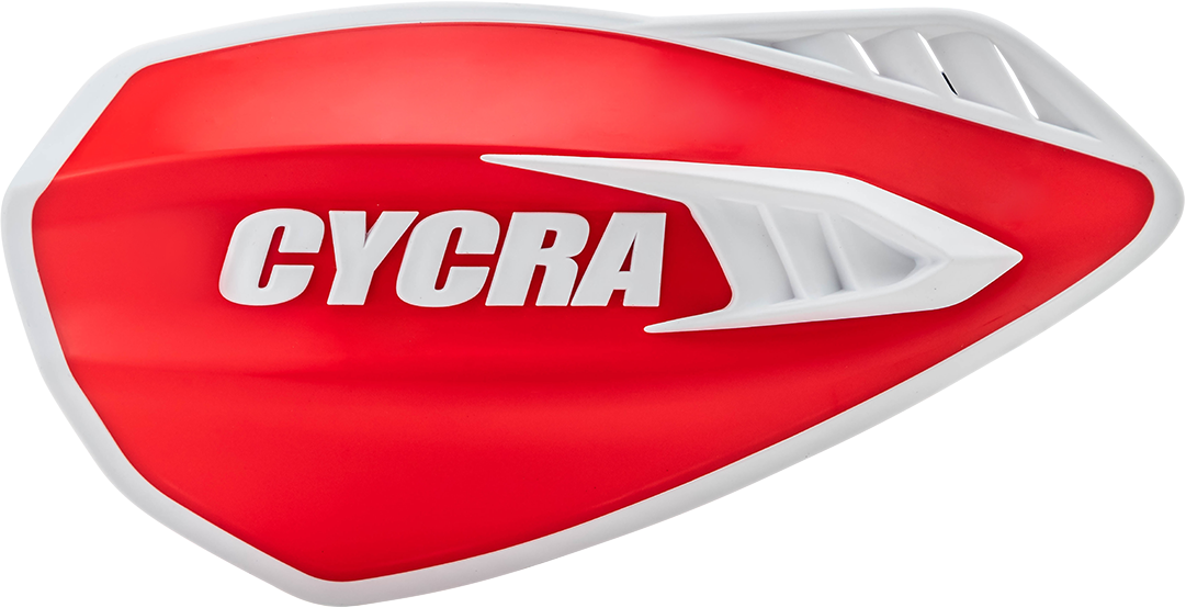 CYCRA Cyclone Handguards - Red/White 1CYC-0056-343