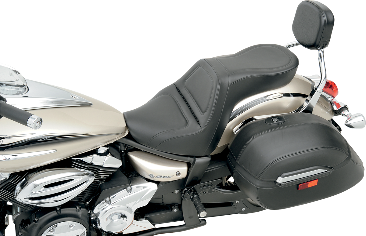 SADDLEMEN Seat - Explorer™ - without Backrest - Stitched - Black - XVS950 Y09-14-0291
