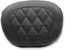 MUSTANG Sissy Bar Pad - Large - Black - Diamond - FXS/FLS '11-'17 76768