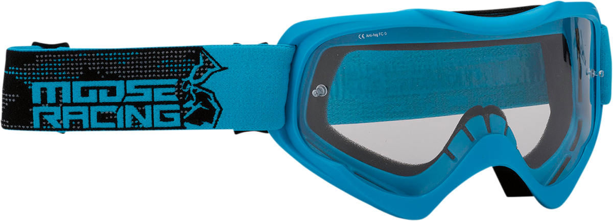 MOOSE OFFROAD Qualifier Goggle - Agroid - Blue - Clear Lens 2601-2659
