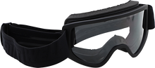 BILTWELL Moto 2.0 Goggle - Blackout - Clear Lens 2101-5101-017