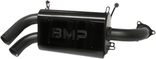 BIKEMAN PERFORMANCE Double Barrel Slip-On Muffler - Ceramic Black 17-314-CB