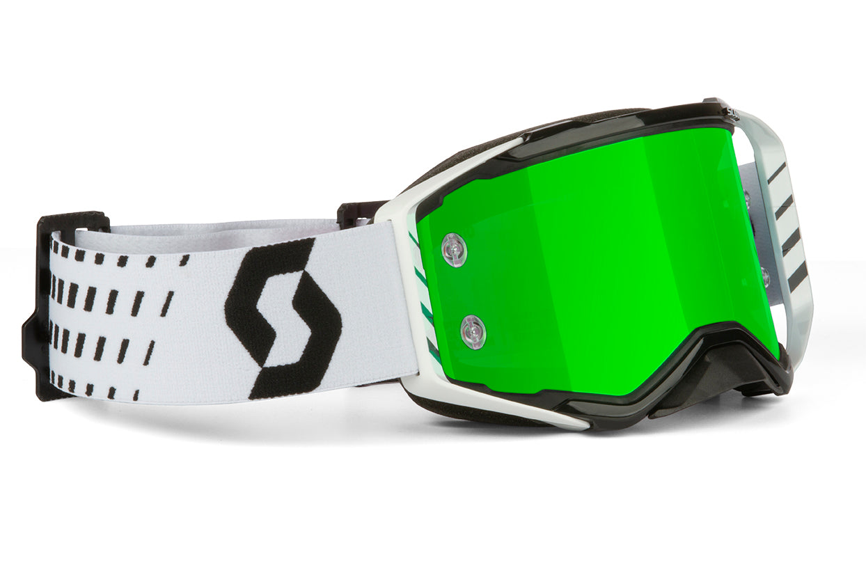 Prospect Goggle Black/White W/ Grn Chrome Works Plus Clr Afc