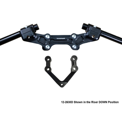 Woodcraft Ducati Monster 1200R (16-19) Clipon Riser Adapter Plate With Bars