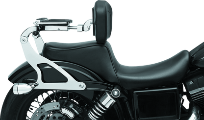 Kuryakyn Fixed Mounts Multi-Purpose Driver/Passenger Backrest 06-17 Dyna Models Chr (No Mount)
