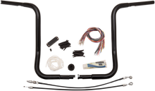 FAT BAGGERS INC. 1-1/4" EZ Install Round Top Handlebar Kit - 16" - Black 909416-B