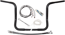 FAT BAGGERS INC. 1-1/4" EZ Install Round Top Handlebar Kit - 14" - Black 909514-B