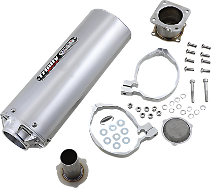 TRINITY RACING Muffler - Brushed TR-4176S