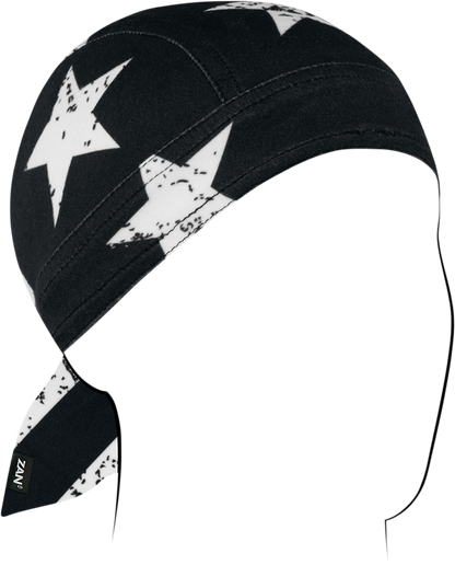ZAN HEADGEAR Flydanna® SportFlex® - Black & White Flag ZL091