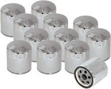 S&S CYCLE Oil Filters - Chrome - 12-Pack 310-0240