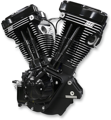 S&S CYCLE V111 Long-Block Engine - Black Edition - '84-'99 Custom Chasis w/Alternator Style Primary 310-0829