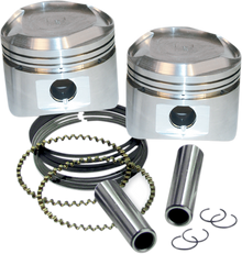 S&S CYCLE Piston Kit - For Super Stock Heads - 3.500" +0.020" - Domed - 80" Big Twin 92-2028