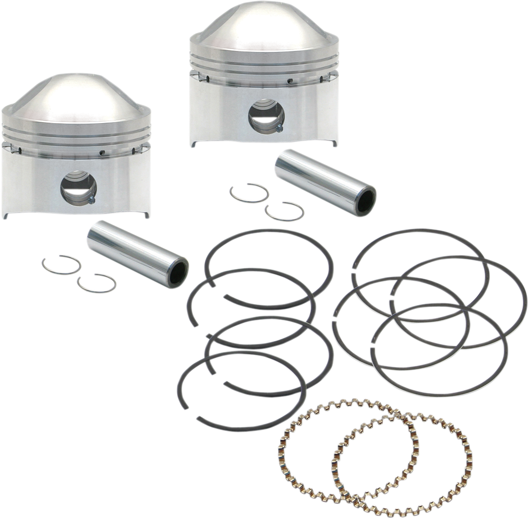S&S CYCLE Piston Kit - Low Compression - 80" Stock Motor - +.020 106-5513