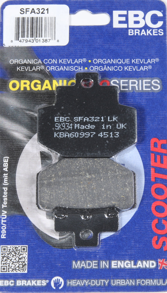 Brake Pads Sfa321 Organic