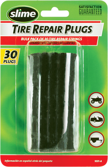 SLIME Repair Plugs - Tire - Black - 30 Pack 1031-A