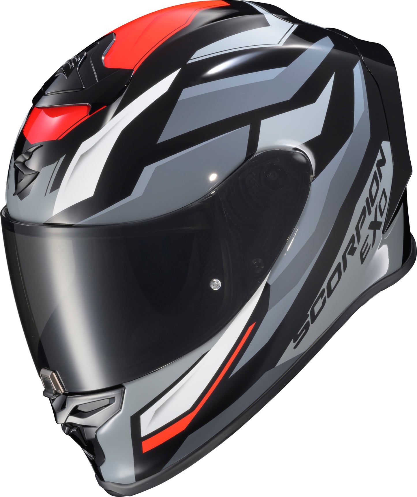 Exo R1 Air Full Face Helmet Raven Black/Red/Grey Xl