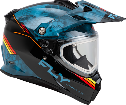 Trekker Cw Conceal Helmet Elec Shld Slate/Black/Red Sm