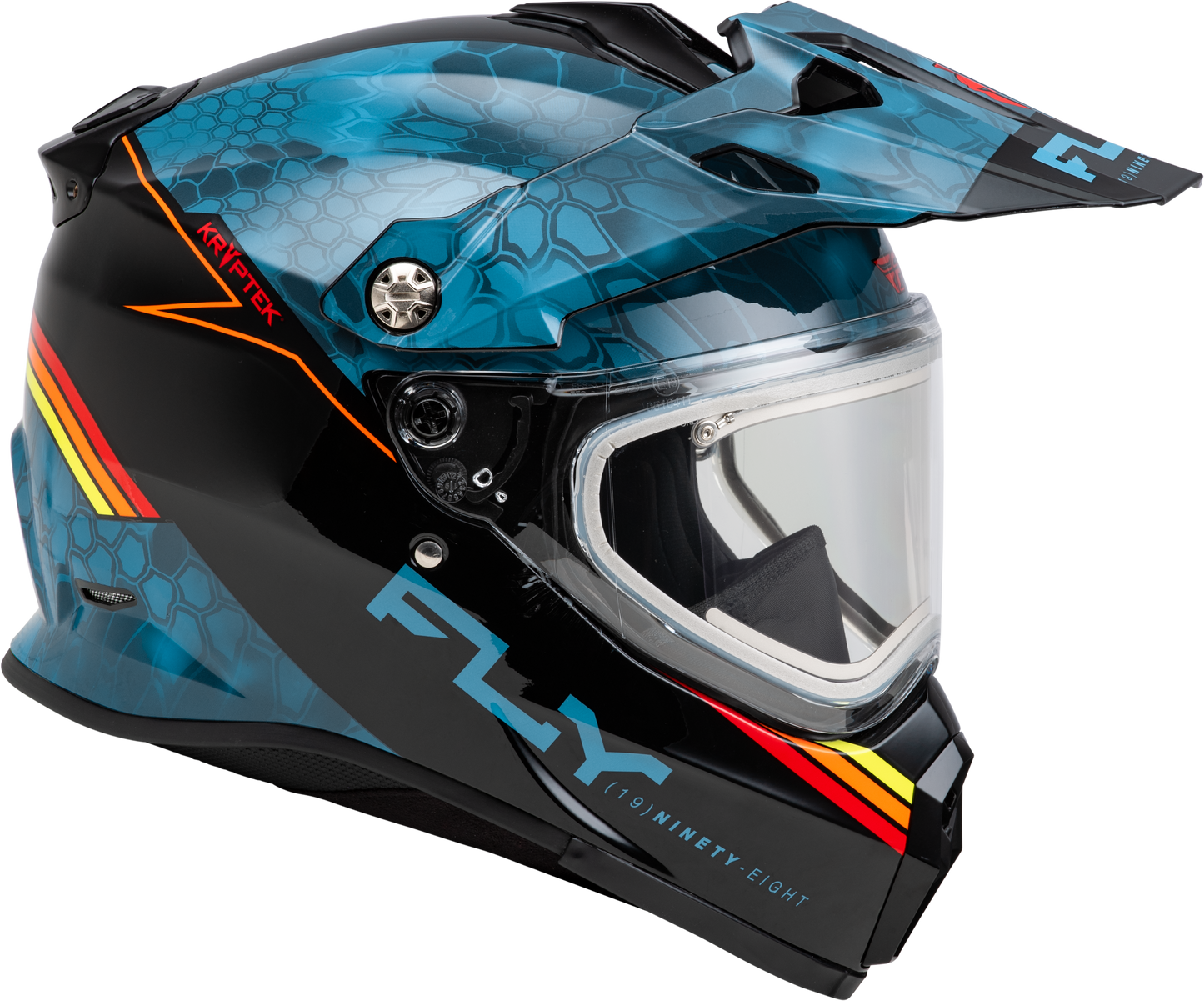 Trekker Cw Conceal Helmet Elec Shld Slate/Black/Red Xl