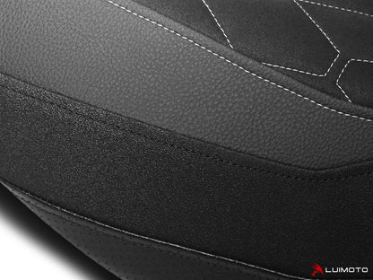 LUIMOTO (Hex-Diamond) Rider Seat Cover for the HARLEY DAVIDSON Pan America (2021+)