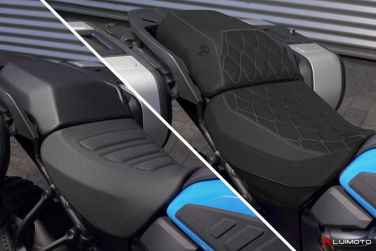 LUIMOTO (Hex-Diamond) Rider Seat Cover for the HARLEY DAVIDSON Pan America (2021+)