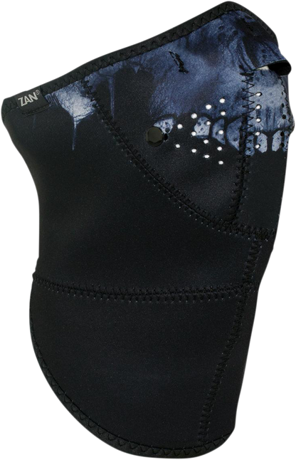 ZAN HEADGEAR 3-Panel Neo-X Neoprene Face Mask - Midnight Skull WNX417H3