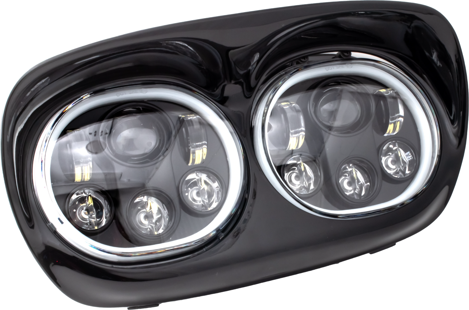 Led Headlight Blk/Blk Halo Fltr `98 13