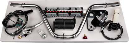 H Bar/Triple Clamp Kit Black