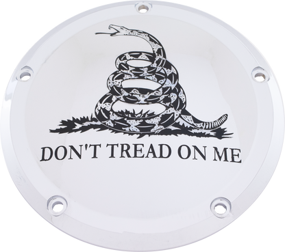 6   M8 Softail Derby Cover Don't Tread Chrome