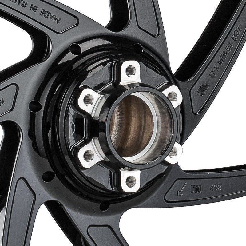 MARCHESINI - M7RS - GENESI - FORGED ALUMINUM WHEELSET: BMW S1000RR (2020+) and M1000RR (2021+) - Forged /Carbon wheel replacment