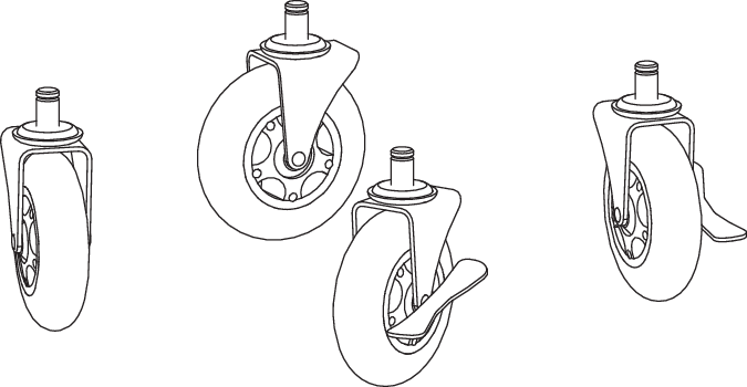 ICON Display Caster Kit 1086360