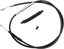 LA CHOPPERS Black Vinyl Clutch Cable - Mini Ape Hanger Handlebars - '07-'15 Softail LA-8110C08B
