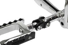 LA CHOPPERS Male Foot Peg Adapters - Black LA-7202-01B