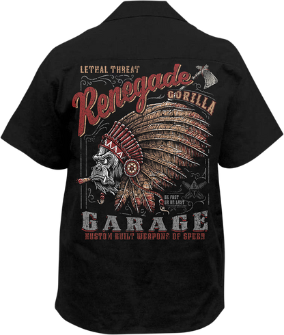 LETHAL THREAT Garage Gorilla Shirt - Black - Medium HW50212M