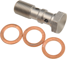 GOODRIDGE Banjo Bolt - M10 x 1.0 - Double - Stainless Steel P993-03-31C