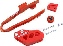 T.M. DESIGNWORKS Chain Guide/Slider - Gas Gas - Red DCK-GGM-RD
