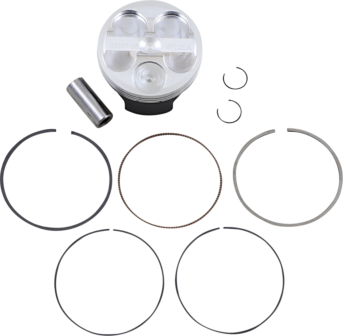 WOSSNER Piston Kit - 76.96 mm - Yamaha 8712DA