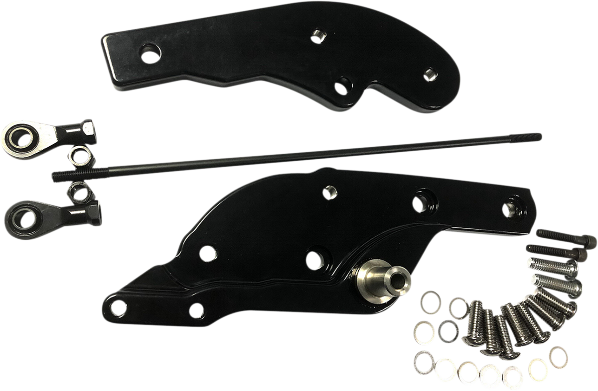 DRAG SPECIALTIES Forward Control Extensions - 3" Forward - Black - FL/FX 056319