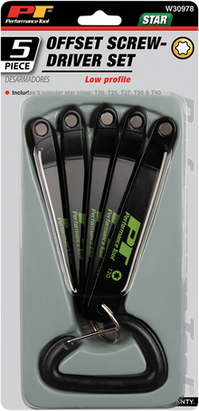 PERFORMANCE TOOL Star Driver - Set - Low Profile W30978
