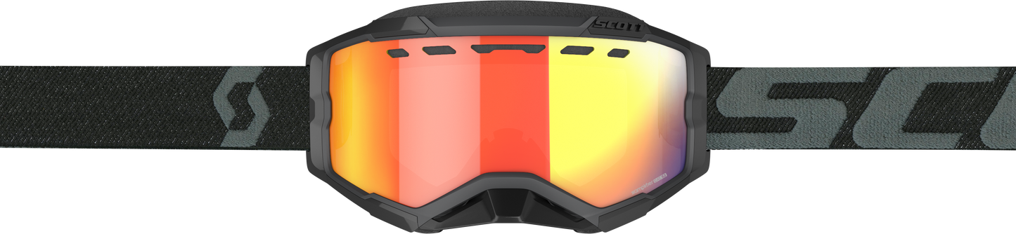 Fury Goggle Snow Cross Black W/Enh Red Chrome