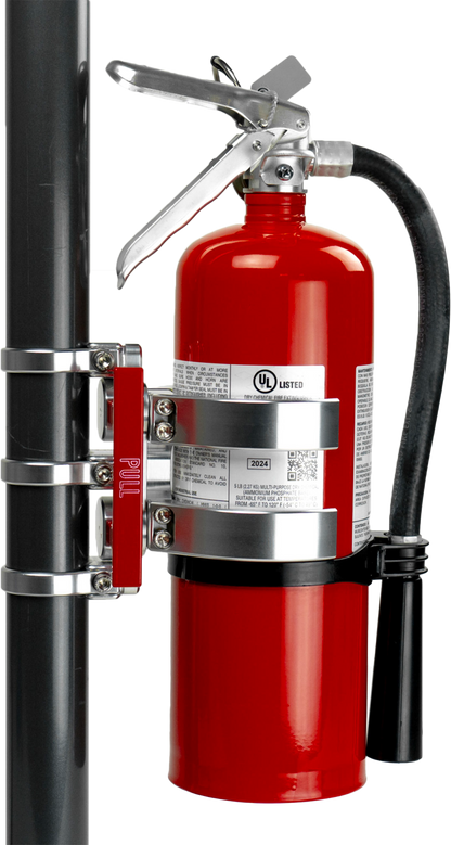 Quick Release Fire Mount For 5lb Amerex  Silver