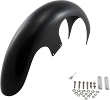 PAUL YAFFE BAGGER NATION DEI Front Fender - 26" Wheel - With Satin Adapters - Touring Models PYO:DEI26-14L-S