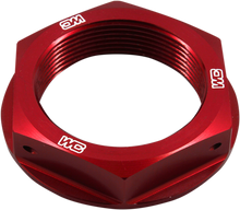 WORKS CONNECTION Steering Stem Nut - Red - Honda 24-305