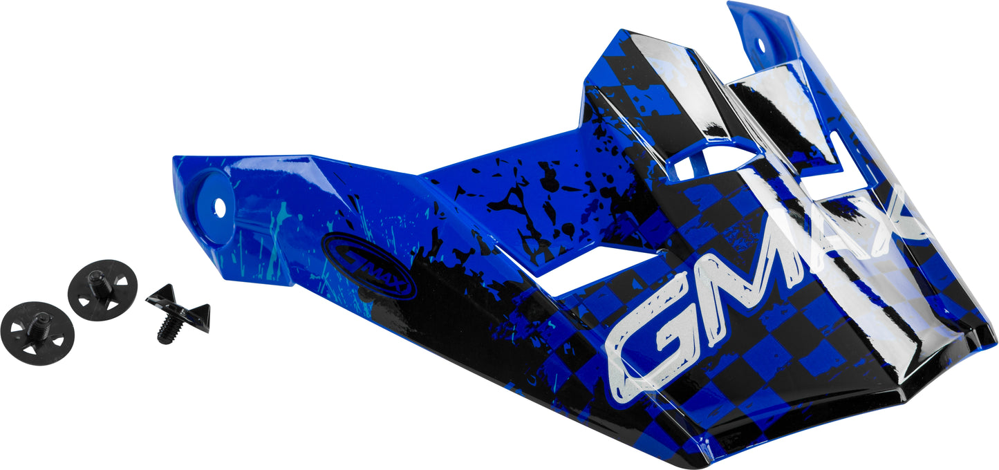Visor W/Screws Anim8 Mx 46y Anim8 Blue/Silver/Black Ys Yl