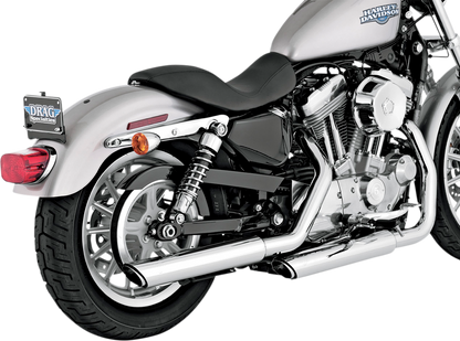 VANCE & HINES Twin Slash Mufflers - Chrome 16839