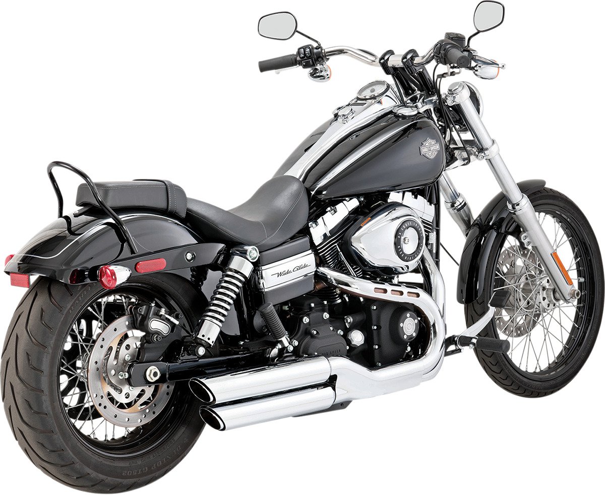 VANCE & HINES Twin Slash Mufflers - Chrome 16845