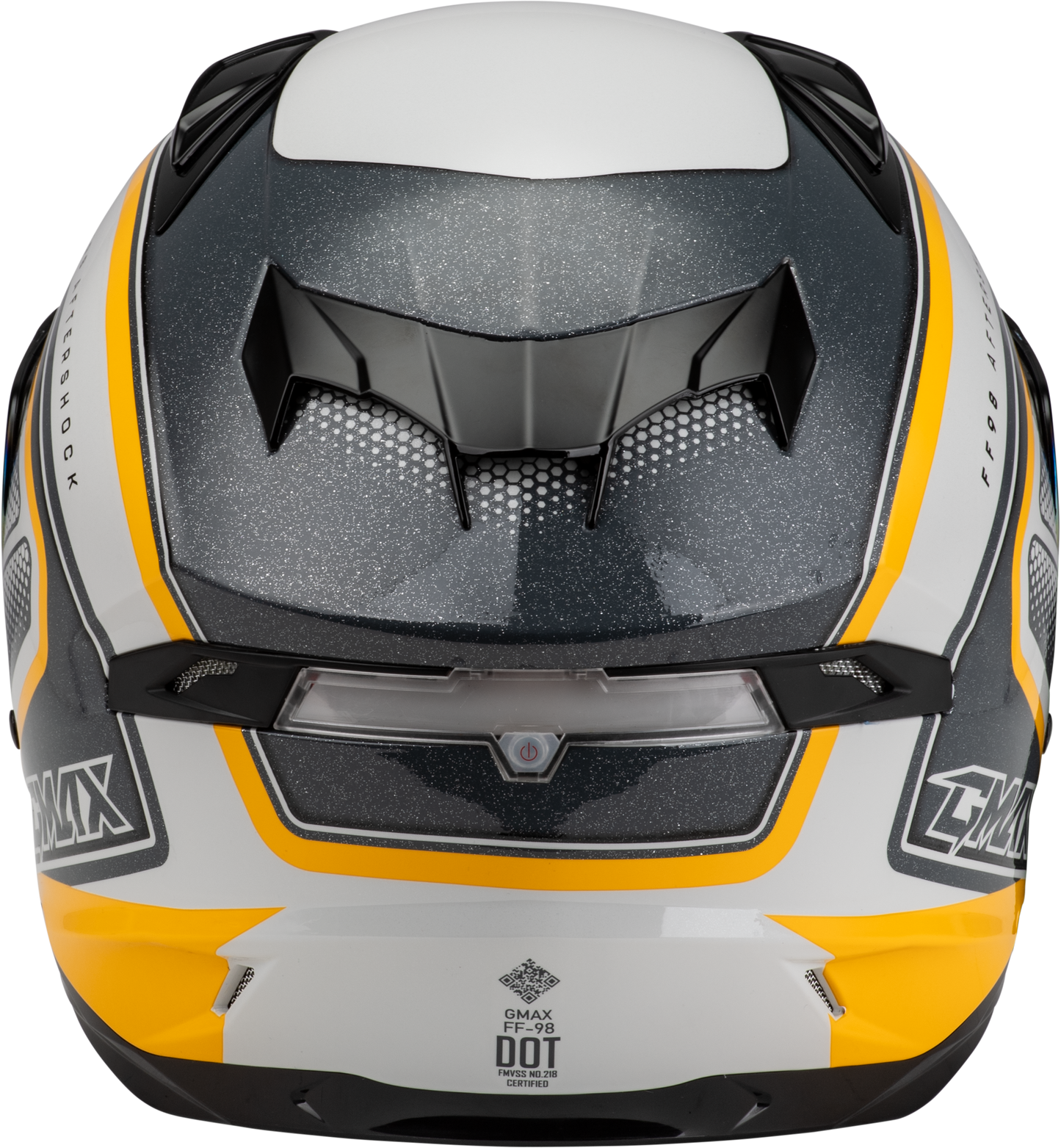 Ff 98 Aftershock Helmet White/Metallic Silver Sm