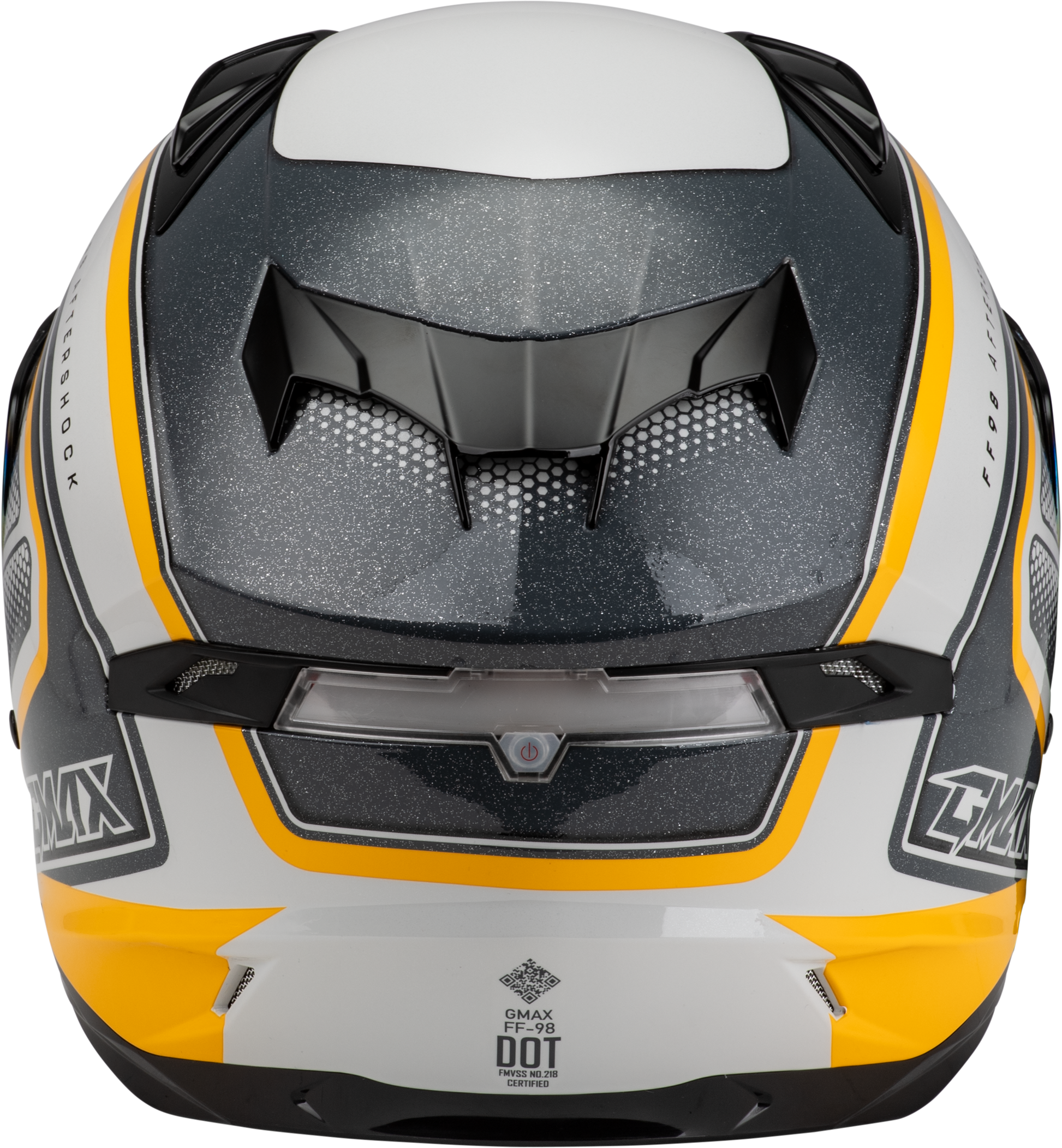 Ff 98 Aftershock Helmet White/Metallic Silver Lg