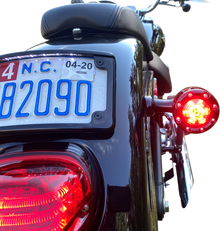 CUSTOM DYNAMICS Bullet Turn Signal 1156 - Black - Red Lens PB-BR-RR 56-BR